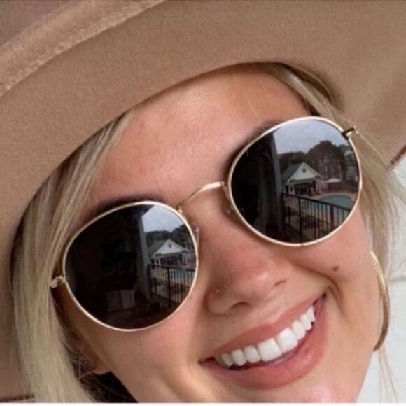 Small Round Polarized Sunglasses for Women Classic Vintage Retro Shades UV400 main image 5
